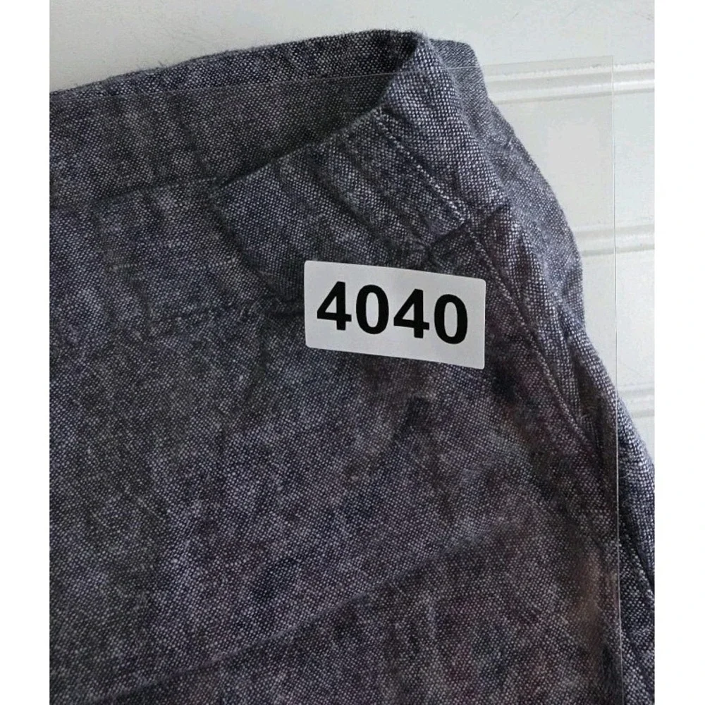 J.Crew Gramercy Mens Navy Blue Linen Cotton Blend Shorts Size 32 Casual Summer